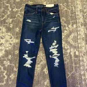 American Eagle Dark Blue Jeggings!! Let me know if your interested!!